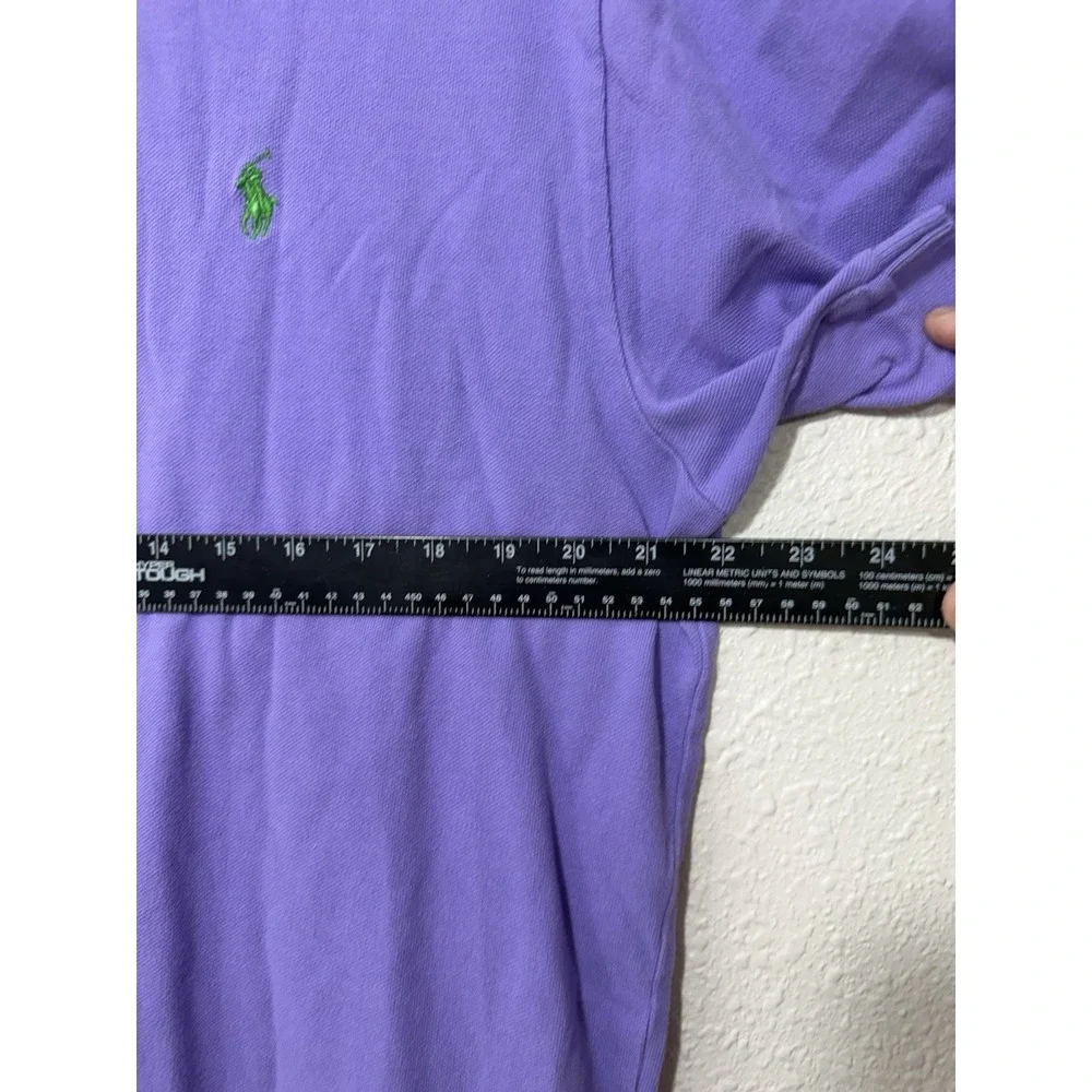 vtg polo ralph lauren polo shirt Purple logo pony preppy Classic L Men's
